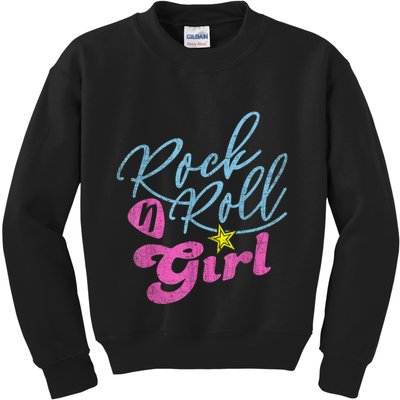 Rock N Roll Girl Purple Darla Kids Sweatshirt