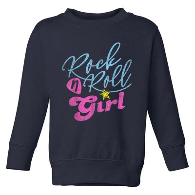 Rock N Roll Girl Purple Darla Toddler Sweatshirt