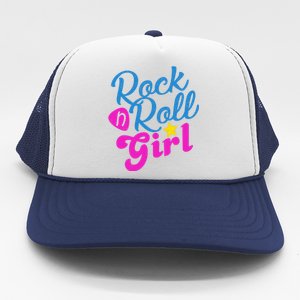 Rock N Roll Girl Cute Gift Trucker Hat