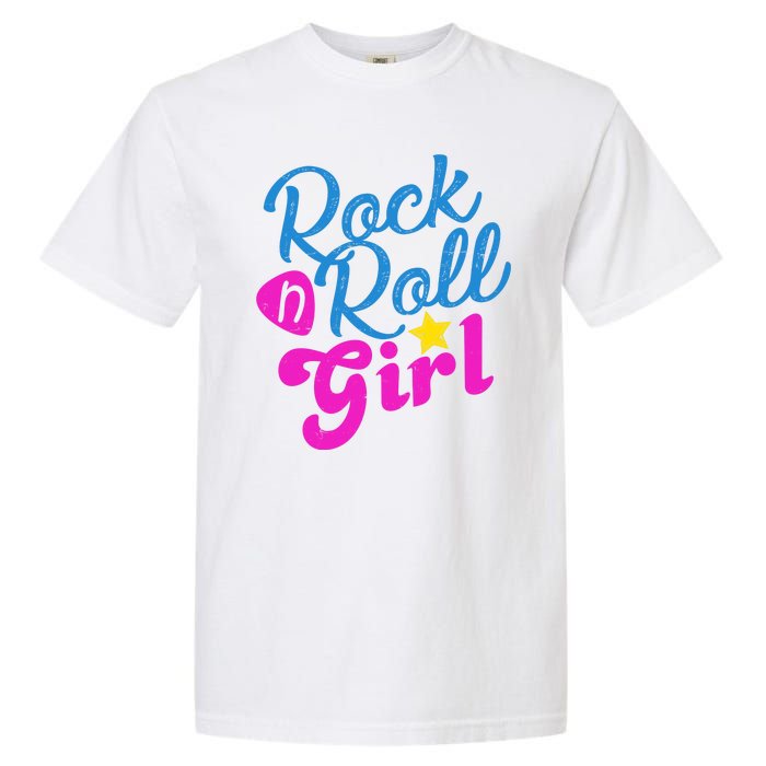 Rock N Roll Girl Cute Gift Garment-Dyed Heavyweight T-Shirt