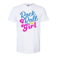 Rock N Roll Girl Cute Gift Softstyle CVC T-Shirt