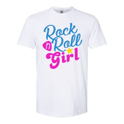 Rock N Roll Girl Cute Gift Softstyle® CVC T-Shirt