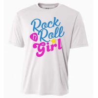 Rock N Roll Girl Cute Gift Cooling Performance Crew T-Shirt