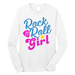 Rock N Roll Girl Cute Gift Long Sleeve Shirt