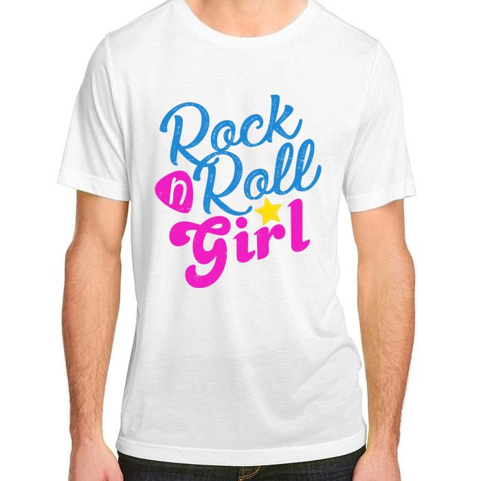 Rock N Roll Girl Cute Gift Adult ChromaSoft Performance T-Shirt