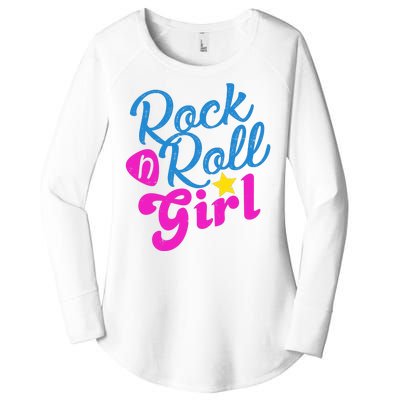 Rock N Roll Girl Cute Gift Women's Perfect Tri Tunic Long Sleeve Shirt