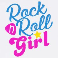 Rock N Roll Girl Cute Gift Flatbill Hat