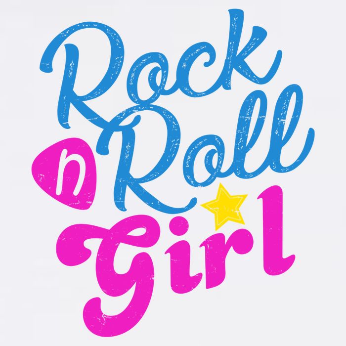 Rock N Roll Girl Cute Gift Flatbill Hat