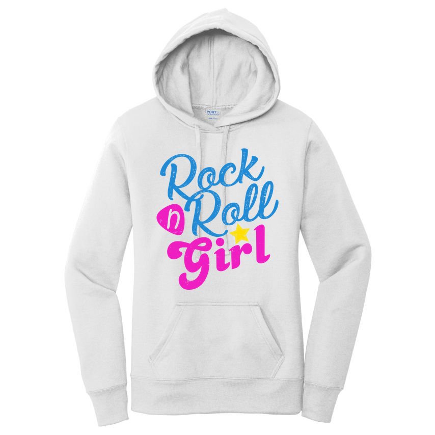 Rock N Roll Girl Cute Gift Women's Pullover Hoodie