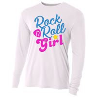 Rock N Roll Girl Cute Gift Cooling Performance Long Sleeve Crew