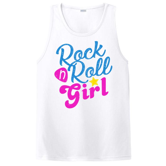 Rock N Roll Girl Cute Gift PosiCharge Competitor Tank