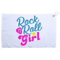 Rock N Roll Girl Cute Gift Grommeted Golf Towel