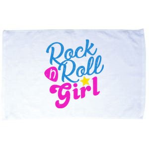 Rock N Roll Girl Cute Gift Microfiber Hand Towel