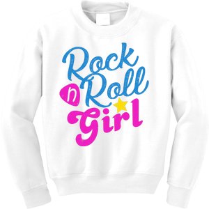 Rock N Roll Girl Cute Gift Kids Sweatshirt