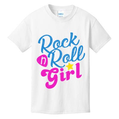Rock N Roll Girl Cute Gift Kids T-Shirt