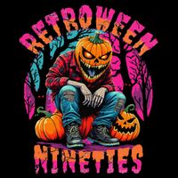 Retroween Nineties Retro Grunge Halloween Design 16 in Basic Backpack