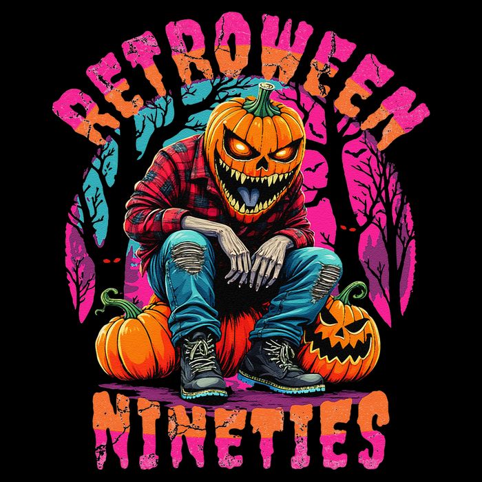 Retroween Nineties Retro Grunge Halloween Design 16 in Basic Backpack
