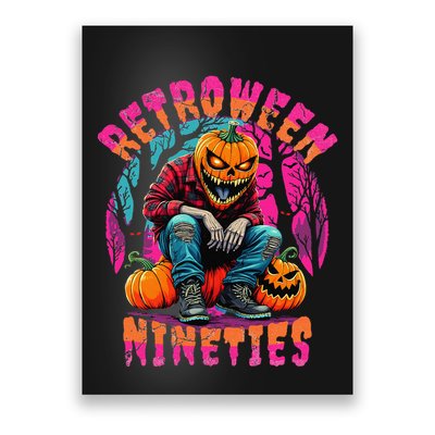 Retroween Nineties Retro Grunge Halloween Design Poster
