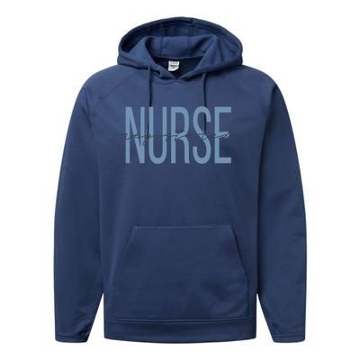 Registered Nurse Rn Emergency Room Nurse Nursing Student Funny Gift Performance Fleece Hoodie