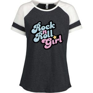 Rock N Roll Girl Enza Ladies Jersey Colorblock Tee