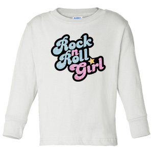 Rock N Roll Girl Toddler Long Sleeve Shirt