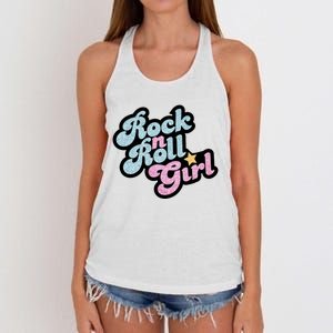 Rock N Roll Girl Women's Knotted Racerback Tank