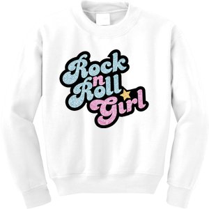 Rock N Roll Girl Kids Sweatshirt