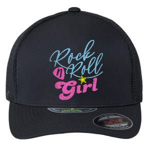 Rock N Roll Girl Purple Darla Flexfit Unipanel Trucker Cap