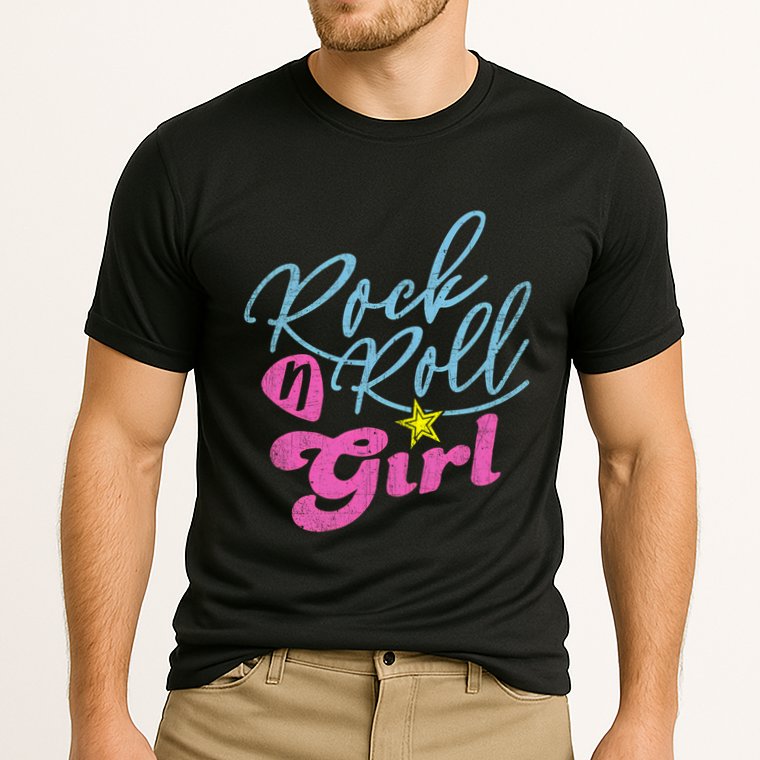 Rock N Roll Girl Purple Darla Cooling Performance Crew T-Shirt