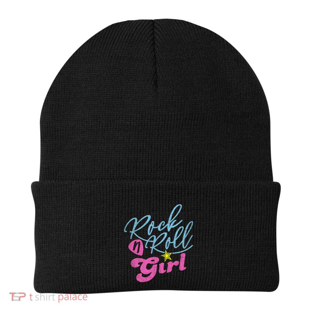 Rock N Roll Girl Purple Darla Knit Cap Winter Beanie