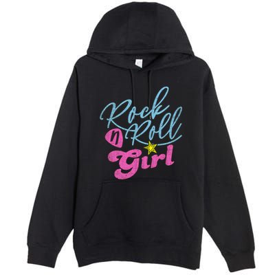 Rock N Roll Girl Purple Darla Premium Pullover Hoodie