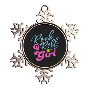 Rock N Roll Girl Purple Darla Metallic Star Ornament