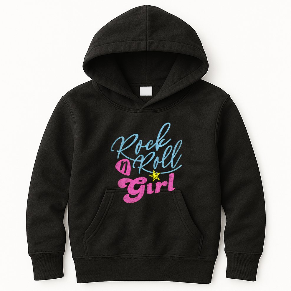 Rock N Roll Girl Purple Darla Kids Hoodie