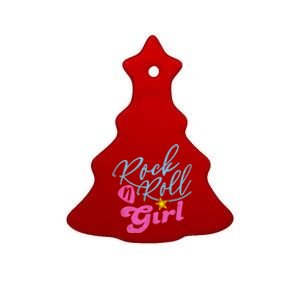 Rock N Roll Girl Purple Darla Ceramic Tree Ornament