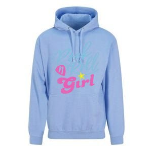 Rock N Roll Girl Purple Darla Unisex Surf Hoodie