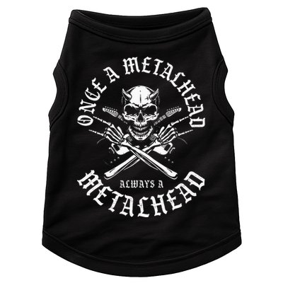 Rock N Roll Once A Metalhead Always A Metal Head Band Hard Doggie Tank