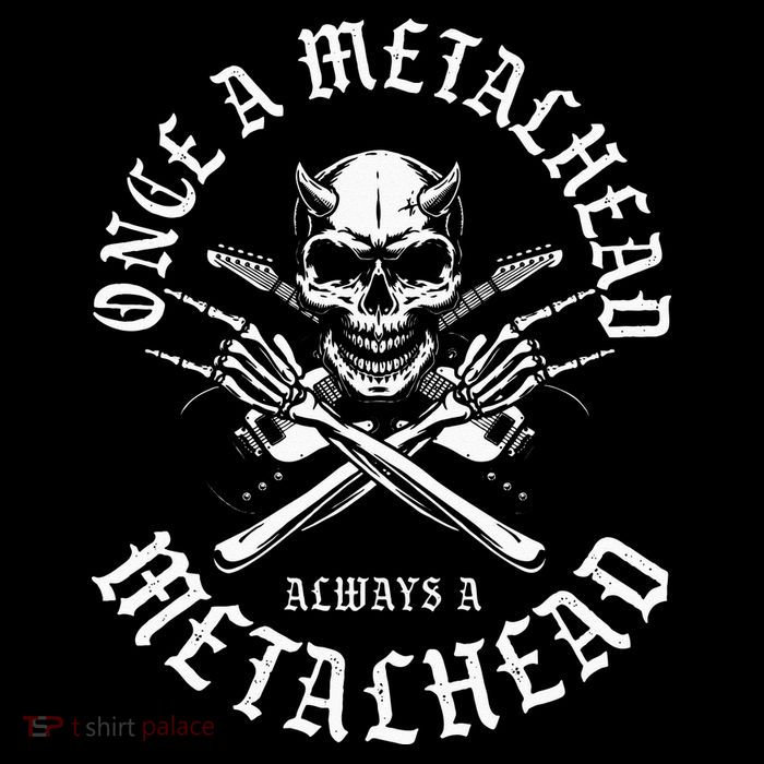 Rock N Roll Once A Metalhead Always A Metal Head Band Hard Premium T-Shirt