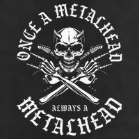 Rock N Roll Once A Metalhead Always A Metal Head Band Hard Golf Towel