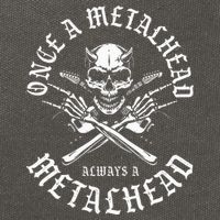 Rock N Roll Once A Metalhead Always A Metal Head Band Hard Cotton Canvas Backpack