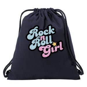 Rock N Roll Girl Drawstring Bag