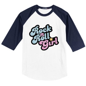 Rock N Roll Girl Baseball Sleeve Shirt