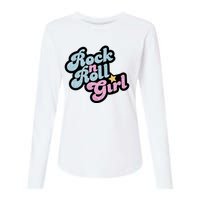 Rock N Roll Girl Womens Cotton Relaxed Long Sleeve T-Shirt