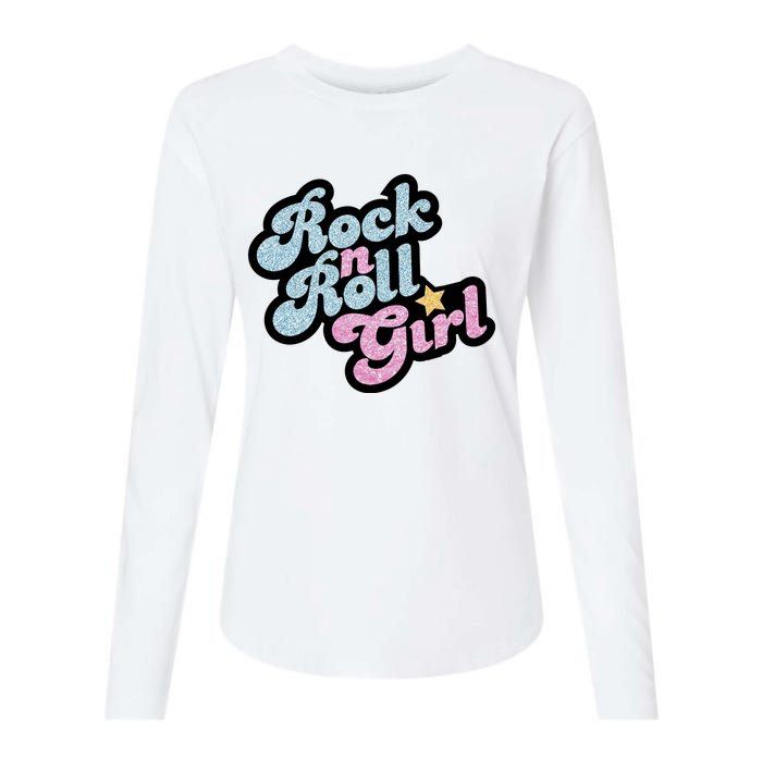 Rock N Roll Girl Womens Cotton Relaxed Long Sleeve T-Shirt