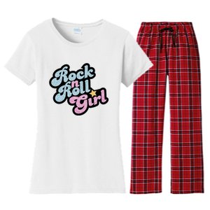 Rock N Roll Girl Women's Flannel Pajama Set