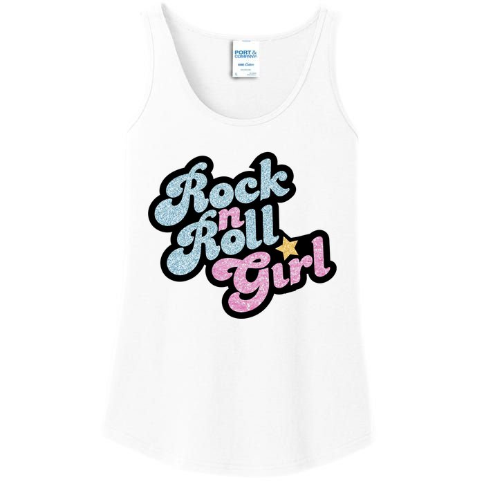 Rock N Roll Girl Ladies Essential Tank