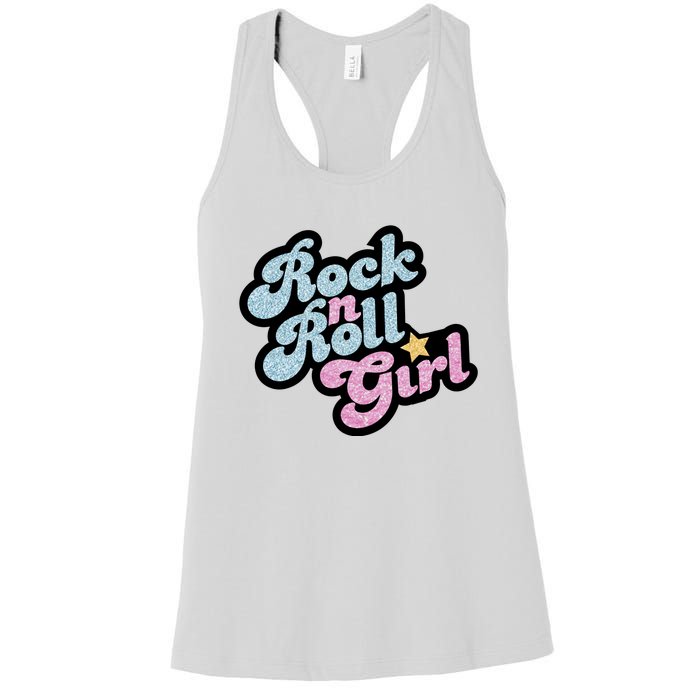 Rock N Roll Girl Women's Racerback Tank