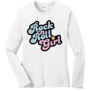 Rock N Roll Girl Ladies Long Sleeve Shirt