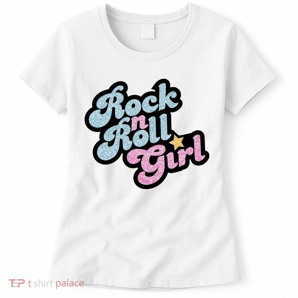 Rock N Roll Girl Womens T-Shirt