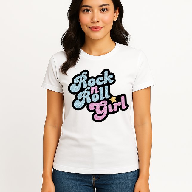 Rock N Roll Girl Womens T-Shirt