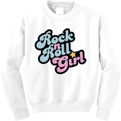 Rock N Roll Girl Kids Sweatshirt